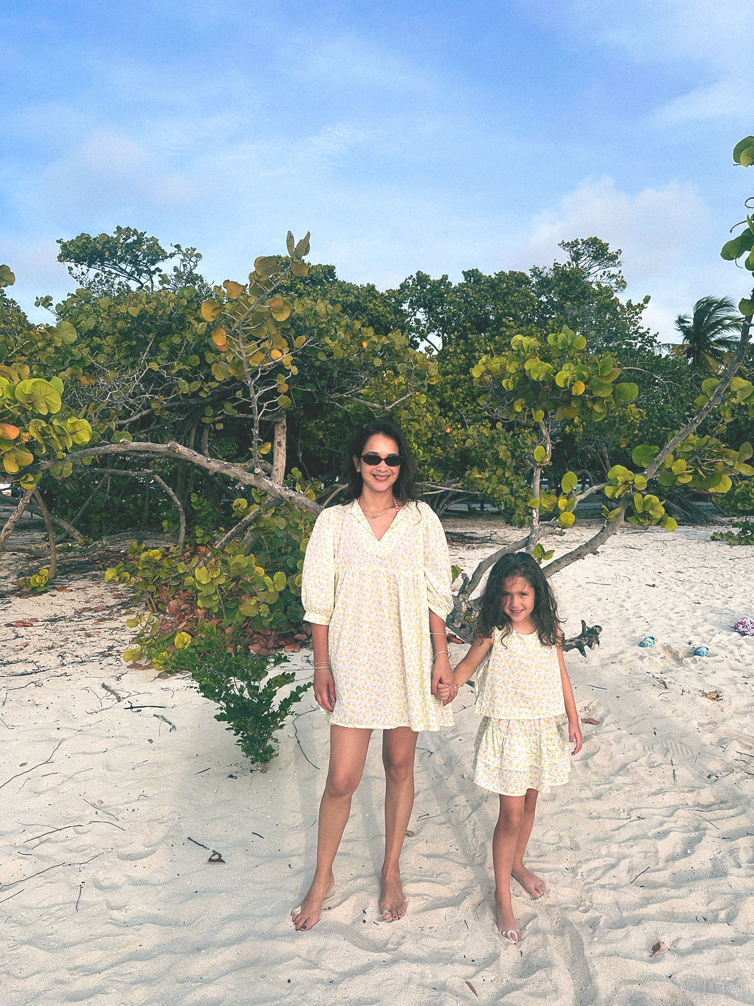 Match mamá e hija - Set Blusa y Falda Plumeti